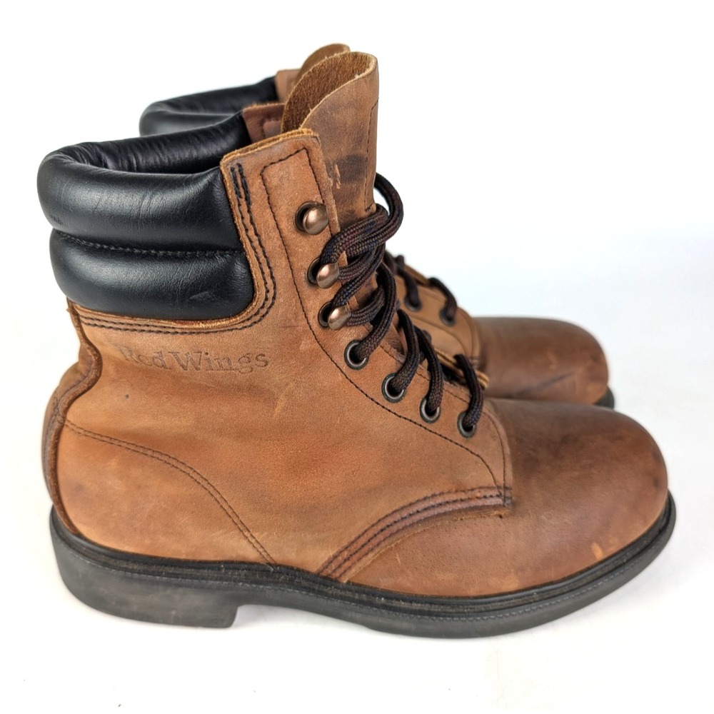 Red Wing 2369 Heritage Work Boots Women's Size: 7D Lace-Up Steel Toe Brown